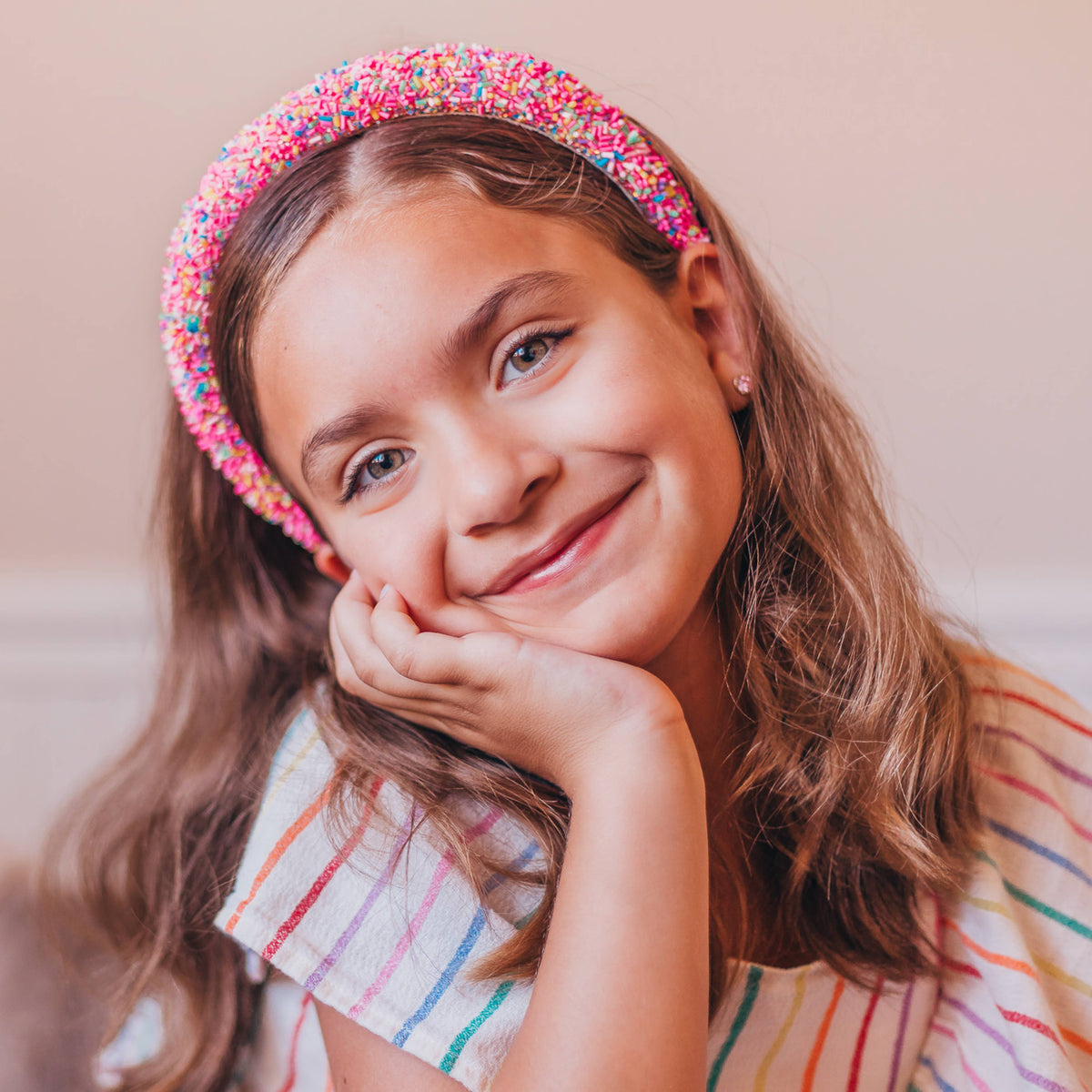 Padded Sprinkles Headband - Confetti Hair Band