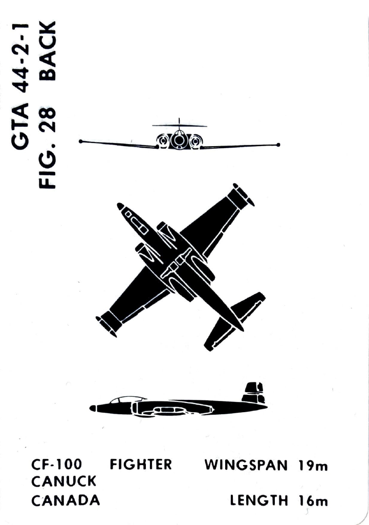 Vintage Aircraft Recognition Card Deck