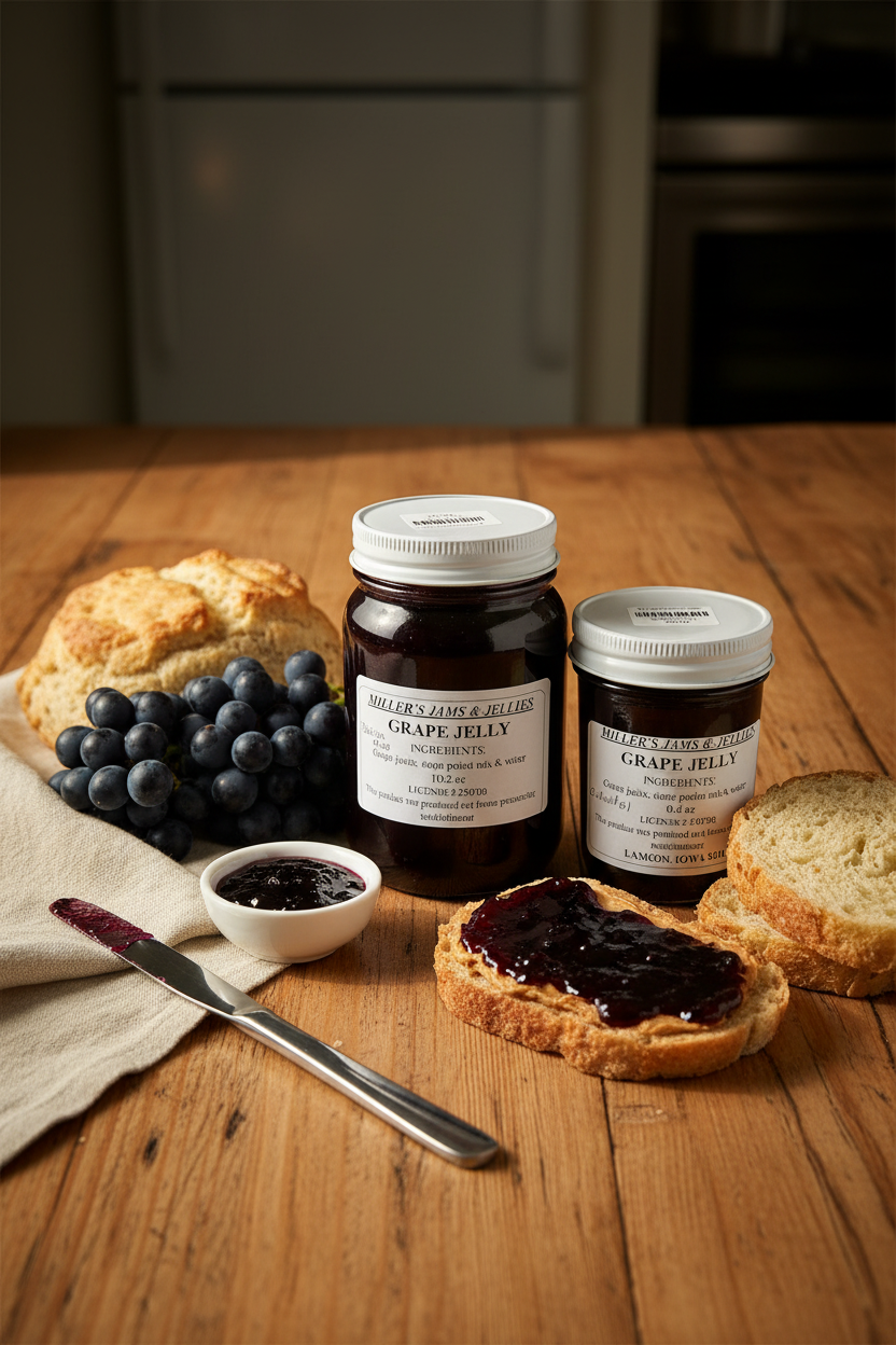 Miller's Grape Jelly – Authentic Amish-Made Fruit Spread