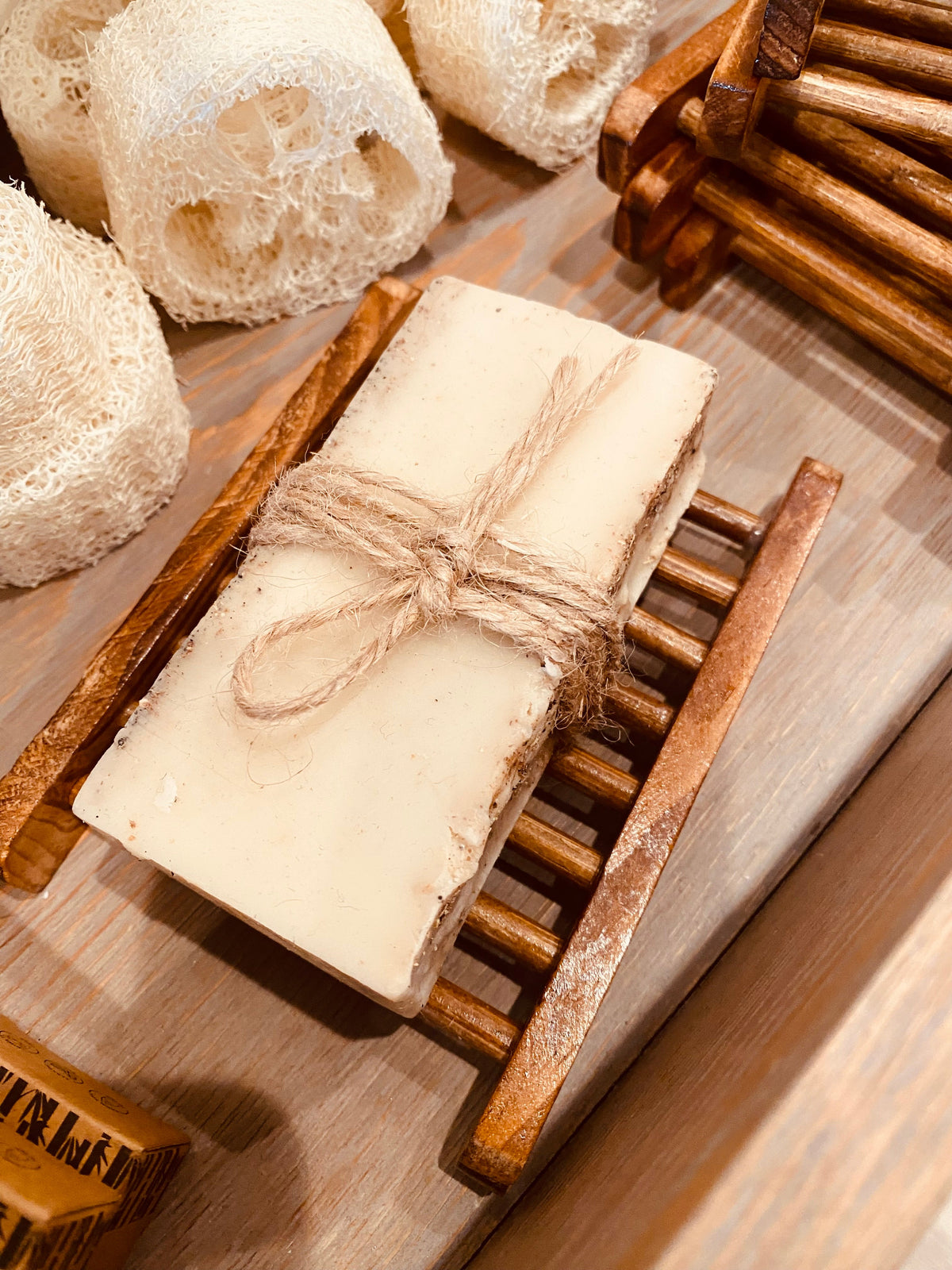 Bamboo Wood "Ladder" Soap Holder