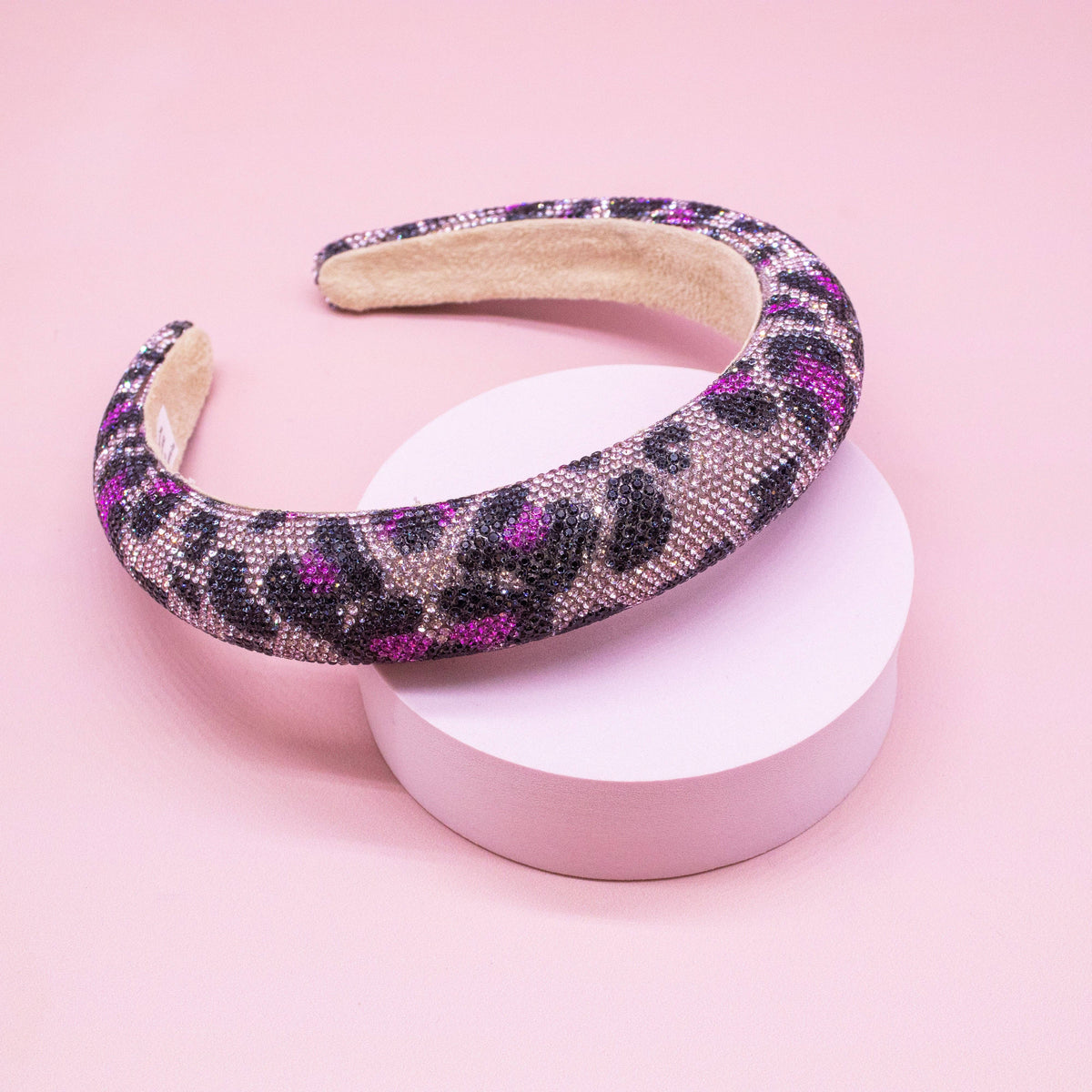 Rhinestone Headband - Kids Leopard Animal Print