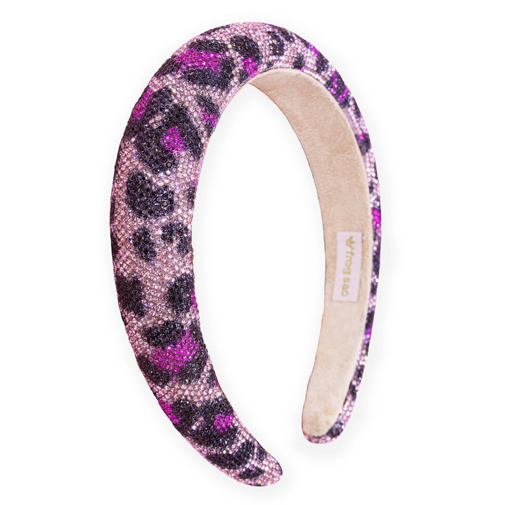 Rhinestone Headband - Kids Leopard Animal Print