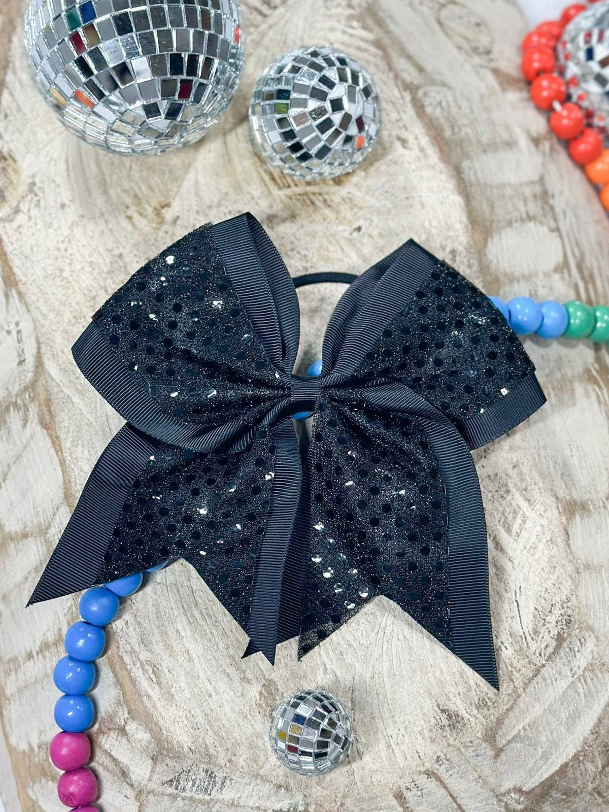Sequin Cheer Hair Bows