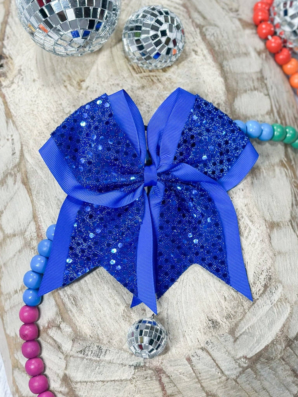 Sequin Cheer Hair Bows