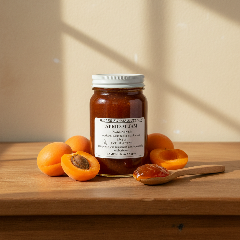 Miller's Apricot Jam – Amish-Made Small Batch Fruit Spread