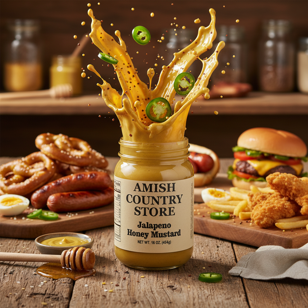 Jalapeño Honey Mustard – Sweet Heat Country Mustard | 16 oz