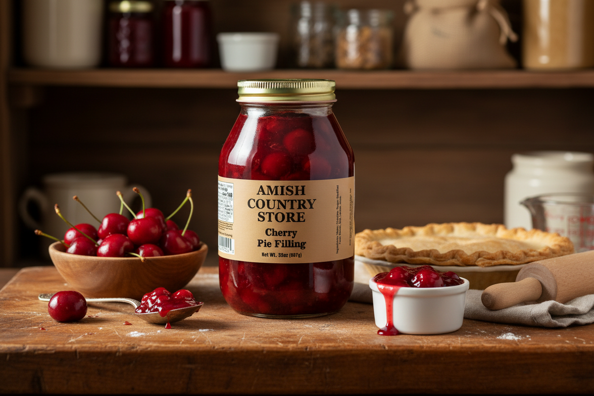 Old-Fashioned Cherry Pie Filling | 32 oz | Amish Country Store