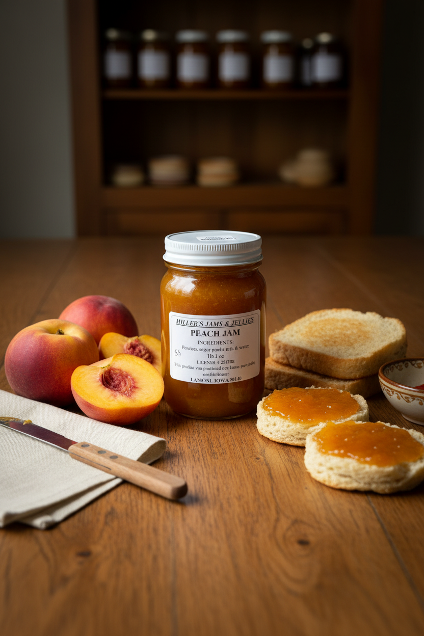 Miller's Peach Jam – Authentic Amish-Made Fruit Spread
