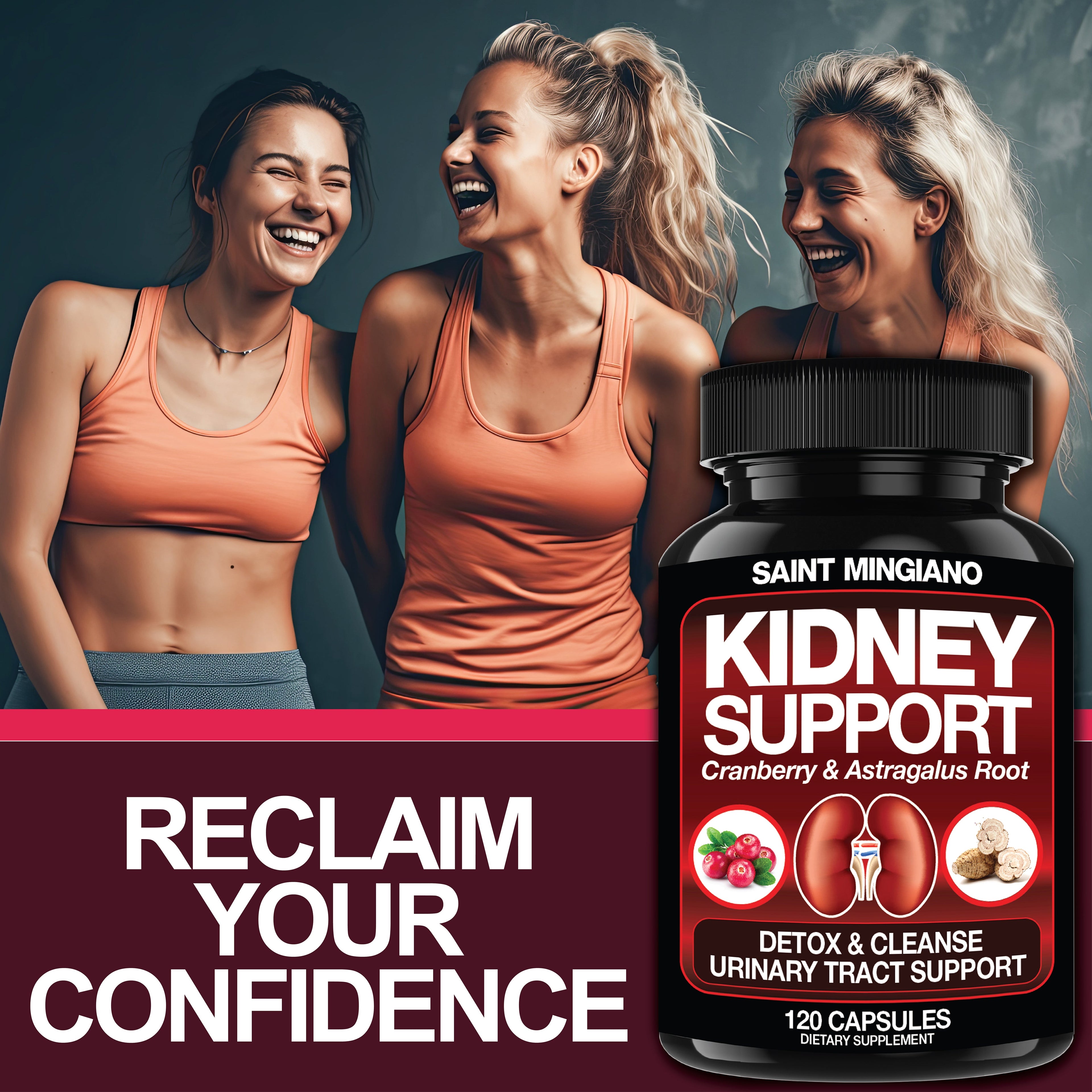 Kidney Support Cleanse Detox & Repair – 120 Capsules