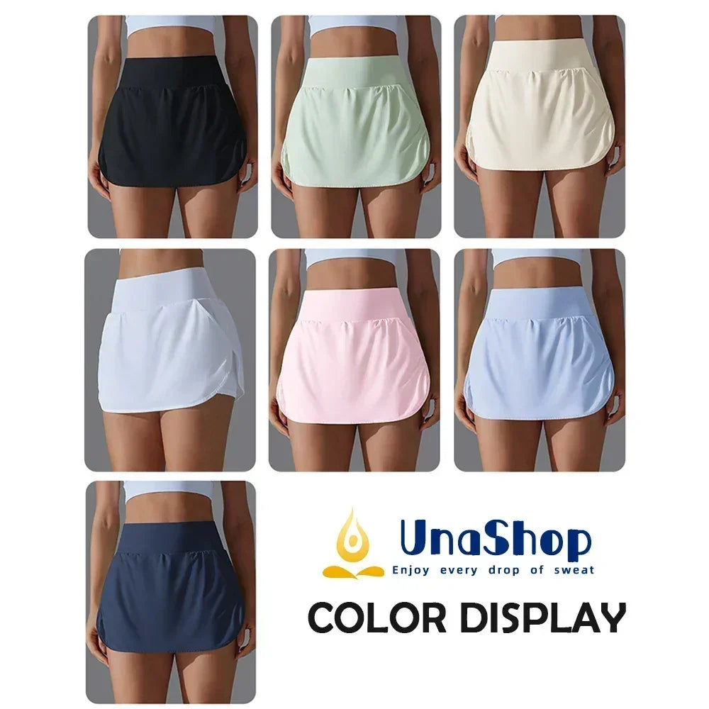 Women's High Waist Yoga Shorts with Pockets