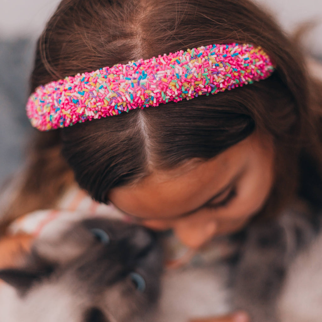 Padded Sprinkles Headband - Confetti Hair Band